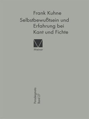 cover image of Selbstbewußtsein und Erfahrung bei Kant und Fichte